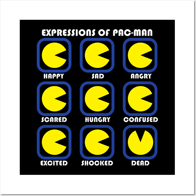 The Expressions of Pac-Man Wall Art by Sterling_Arts_Design